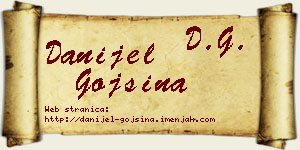 Danijel Gojšina vizit kartica